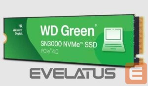 Kietasis diskas SDD Western Digital  SSD||Green|1TB|M.2|PCIe Gen4|NVMe|Write speed 4200 MBytes/sec|Read speed 5000 MBytes/sec|2.3mm|TBW 150 TB|WDS100T4G0E 