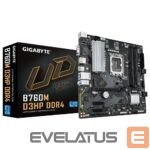 Intel procesoriaus pagrindinė plokštė Gigabyte  Mainboard||Intel B760 Express|LGA1700|Micro-ATX|Memory DDR4|Memory slots 4|2xPCI-Express 3.0 1x|1xPCI-Express 4.0 16x|2xM.2|1x15pin D-sub|1xHDMI|1xDisplayPort|6xUSB 2.0|5xUSB 3.2|1xUSB-C|1xPS/2|1xRJ45|3xAudio port|B760MD3HPDDR4 