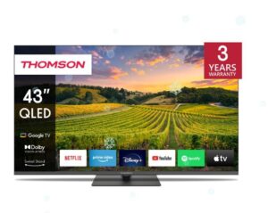 Televiisorid Thomson  TV Set||43"|4K/Smart|QLED|3840x2160|Bluetooth|Google TV|43QG5C14 