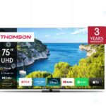 Televizoriai Thomson  TV Set||75"|4K/Smart|3840x2160|Wireless LAN|Bluetooth|Google TV|Black|75UG5C14 