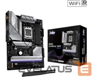 Pamatplate AMD procesorsiem Asrock  Mainboard||AMD B850|SAM5|ATX|Memory DDR5|Memory slots 4|2xPCI-Express 4.0 16x|1xPCI-Express 5.0 16x|1xM.2|1xHDMI|1xDisplayPort|1xAudio-In|1xAudio-Out|2xUSB 2.0|1xUSB-C|1xOptical S/PDIF|1xRJ45|B850LIVEMIXERWIFI 