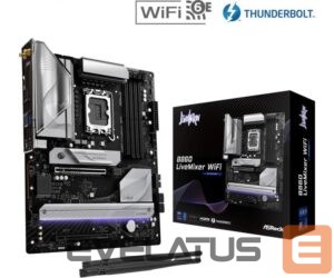 Intel protsessori emaplaat Asrock  Mainboard||Intel B860 Express|LGA1851|ATX|Memory DDR5|Memory slots 4|1xPCI-Express 4.0 16x|1xPCI-Express 5.0 16x|1xM.2|1xHDMI|1xAudio-Out|1xMicrophone|6xUSB 2.0|6xUSB 3.2|1xUSB-C w/Thunderbolt|1xOptical S/PDIF|1xRJ45|B860LIVEMIXERWIFI 