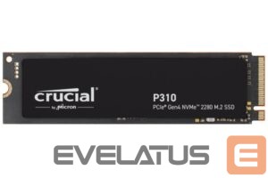 Cietais disks SSD Crucial  SSD||P310|2TB|M.2|PCIe Gen4|NVMe|3D NAND|Write speed 6000 MBytes/sec|Read speed 7100 MBytes/sec|TBW 440 TB|CT2000P310SSD8 