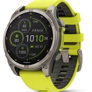 Viedpulksteni Garmin  SMARTWATCH FENIX 8 SAPP. SOLAR/YELLOW 010-02906-21 