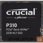Kietasis diskas SDD Crucial  SSD||P310|2TB|M.2|PCIe Gen4|NVMe|3D NAND|Write speed 6000 MBytes/sec|Read speed 7100 MBytes/sec|TBW 440 TB|CT2000P310SSD2 