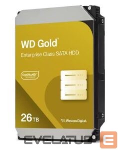 Hard drive HDD Western Digital  HDD||Gold|26TB|SATA|512 MB|7200 rpm|3,5"|WD261KRYZ 