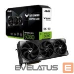 Vaizdo plokštės / Vaizdo plokštės Asus  Graphics Card||NVIDIA GeForce RTX 5080|16 GB|GDDR7|256 bit|PCIE 5.0 16x|Triple slot Fansink|2xHDMI|3xDisplayPort|TUF-RTX5080-O16G-GAMING 