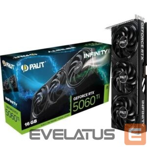 Graphic card / Video cards Palit  Graphics Card||NVIDIA GeForce RTX 5060 Ti|16 GB|GDDR7|128 bit|PCIE 5.0 16x|Memory 1750 MHz|Triple slot Fansink|1xHDMI|3xDisplayPort|NE7506T019T1-GB2061S 