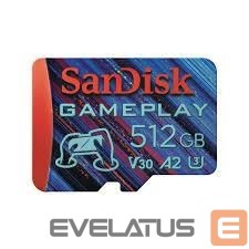 Atmiņas kartes SANDISK BY WESTERN DIGITAL  MEMORY MICRO SDXC 512GB UHS-I/SDSQXAV-512G-GN6XN 