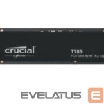 Cietais disks SSD Crucial  SSD||T705|4TB|M.2|PCIe Gen5|NVMe|Write speed 12600 MBytes/sec|Read speed 14100 MBytes/sec|TBW 2400 TB|CT4000T705SSD3 