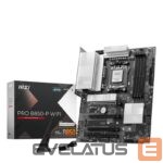 Pamatplate AMD procesorsiem MSI  Mainboard||AMD B850|SAM5|ATX|Memory DDR5|Memory slots 4|4xPCI-Express 16x|3xM.2|1xHDMI|1xAudio-In|1xAudio-Out|4xUSB 2.0|2xUSB 3.2|2xUSB-C|1xOptical S/PDIF|1xRJ45|PROB850-PWIFI 