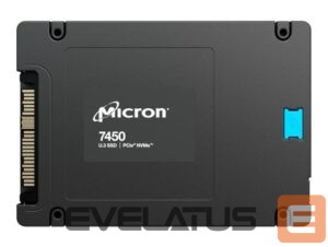 Kietasis diskas SDD Micron  SSD||SSD series 7450 PRO|960GB|PCIe Gen4|NVMe|NAND flash technology TLC|Write speed 1400 MBytes/sec|Read speed 6800 MBytes/sec|Form Factor U.3|TBW 28000 TB|MTFDKCB960TFR-1BC1ZABYYR 