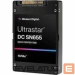 Жесткий диск SSD Western Digital  SSD||SSD series Ultrastar DC SN655|3.84TB|PCIe Gen4|NVMe|NAND flash technology TLC|Write speed 2600 MBytes/sec|Read speed 6800 MBytes/sec|Form Factor U.3|MTBF 25000000 hours|0TS2461 