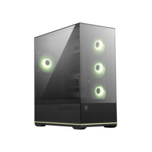 Computer case MSI  Case||MAG PANO 110R PZ|MidiTower|Case product features Transparent panel|Not included|Colour Black|MAGPANO110RPZ 