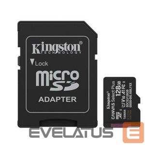 Cita datorprece Kingston  MEMORY MICRO SDXC 128GB UHS-I/W/ADAPTER SDCS3/128GB 