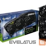 Графическая карта / Видеокарты Palit  Graphics Card||NVIDIA GeForce RTX 5070 Ti|16 GB|GDDR7|256 bit|PCIE 5.0 16x|GPU 2295 MHz|Triple slot Fansink|NE7507T019T2-GB2031U 