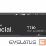 Cietais disks SSD Crucial  SSD||T710|4TB|M.2|PCIe Gen5|NVMe|Write speed 13800 MBytes/sec|Read speed 14500 MBytes/sec|TBW 2400 TB|CT4000T710SSD8 