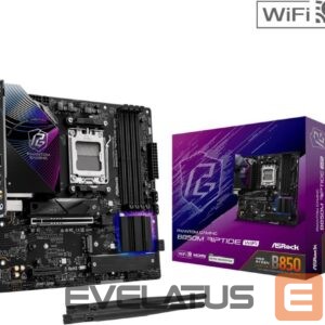 Pamatplate AMD procesorsiem Asrock  Mainboard||AMD B850|SAM5|Micro-ATX|Memory DDR5|Memory slots 4|1xHDMI|1xDisplayPort|1xAudio-In|1xAudio-Out|1xMicrophone|4xUSB 2.0|3xUSB 3.2|1xUSB-C|1xRJ45|B850MRIPTIDEWIFI 