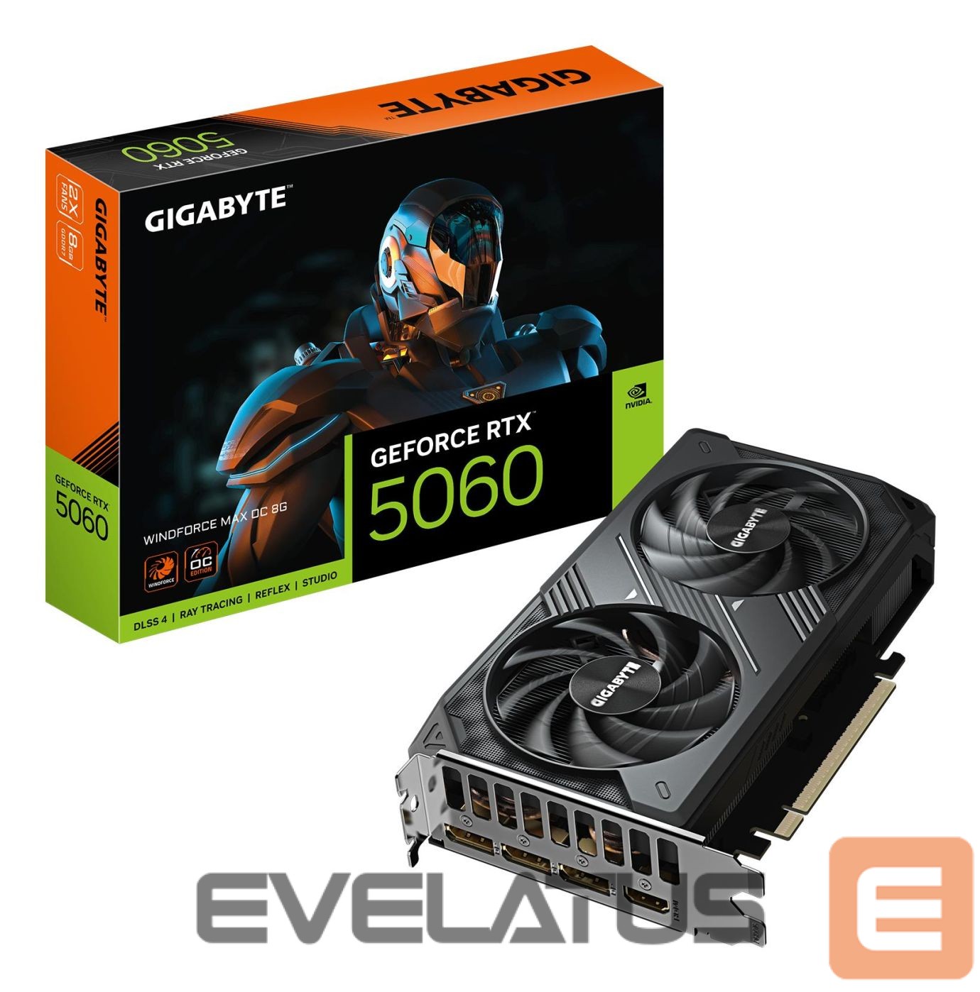 Графическая карта / Видеокарты Gigabyte Graphics Card||NVIDIA|GeForce RTX 5060|2512 MHz|8 GB|GDDR7|128 bit|PCI Express 5.0|Active|GV-N5060WF2MAXOC-8GD