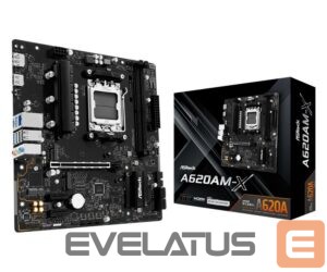 AMD protsessori emaplaat Asrock  Mainboard||AMD A620A|SAM5|Micro-ATX|Memory DDR5|Memory slots 2|A620AM-X 