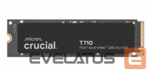 Kõvaketas SSD Crucial  SSD||T710|1TB|M.2|PCIe Gen5|NVMe|Write speed 13700 MBytes/sec|Read speed 14900 MBytes/sec|TBW 600 TB|CT1000T710SSD5 