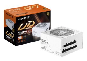 Barošanas bloks Gigabyte  Power Supply||UD750GM PG5 ICE|ATX 3.1|750 Watts|Efficiency 80 PLUS GOLD|PFC Active|MTBF 100000 hours|GP-UD750GMPG5ICE 