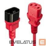 Parveidotājs LINDY  CABLE POWER IEC EXTENSION 1M/RED 30477 