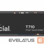 Kietasis diskas SDD Crucial  SSD||T710|2TB|M.2|PCIe Gen5|NVMe|Write speed 13800 MBytes/sec|Read speed 14500 MBytes/sec|TBW 1200 TB|CT2000T710SSD5 