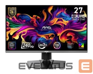 Monitors MSI  Monitor||26.5 "|3840 x 2160 pixels|4K Ultra HD|Native aspect ratio 16:9|QD-OLED|MAG272UPQD-OLEDX24 