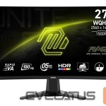 Monitorid MSI  LCD Monitor||27 "|2560 x 1440 pixels|Quad HD|Native aspect ratio 16:9|LCD|Curved|MAG27CQ6F 