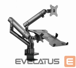 TV aksesuāri Gembird  DISPLAY ACC MOUNTING ARM/NB TRAY MA-DA3-02 