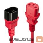 Parveidotājs LINDY  CABLE POWER IEC EXTENSION 0.5M/RED 30476 
