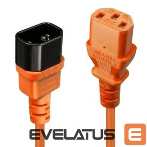 Üleminek LINDY  CABLE POWER IEC EXTENSION 0.5M/ORANGE 30473 