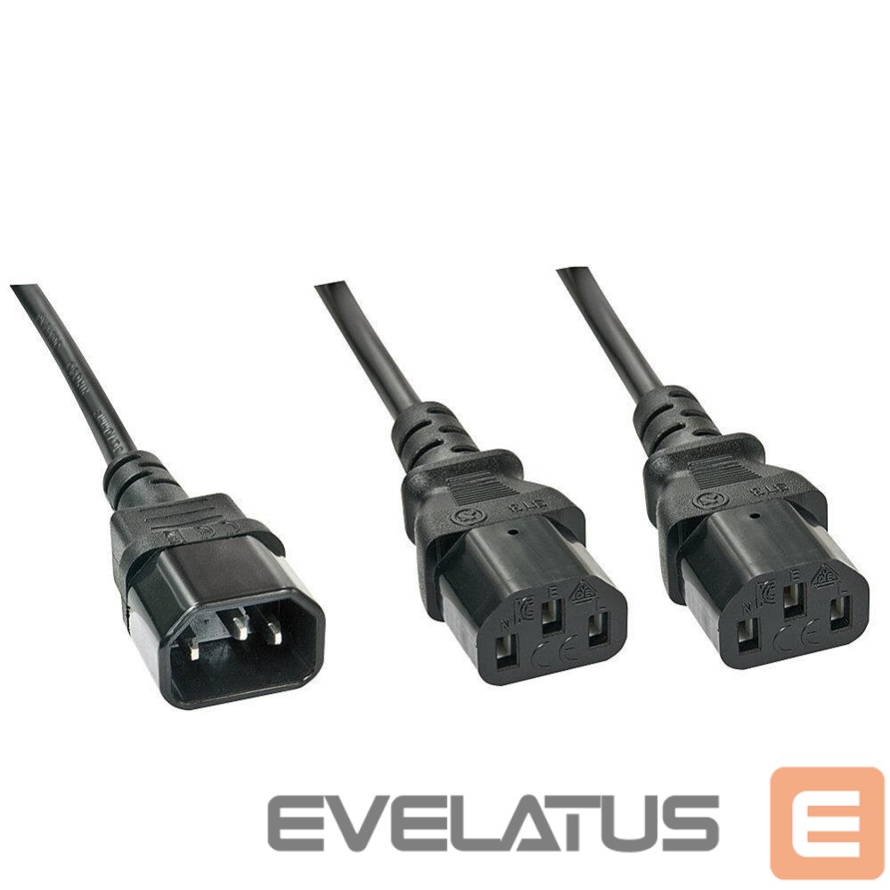 Üleminek LINDY CABLE POWER C14 TO 2 X C13/1M 30363