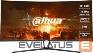Monitoriai DAHUA  LCD Monitor||DHI-LM34-E330C|34"|Gaming/Curved/21 : 9|Panel VA|3440x1440|21:9|165Hz|1 ms|Tilt|Colour Black|LM34-E330C 