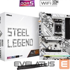 Материнская плата для процессоров AMD Asrock  Mainboard||AMD B650|SAM5|ATX|Memory DDR5|Memory slots 4|1xPCI-Express 3.0 16x|1xPCI-Express 4.0 1x|1xPCI-Express 5.0 16x|1xM.2|1xHDMI|1xDisplayPort|8xUSB 2.0|3xUSB 3.2|2xUSB-C|1xRJ45|2xAudio port|B650STEELLEGENDWIFI 