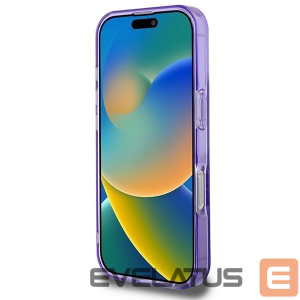 Other Phone Accessory Guess Guess IML Flowers Wreath MagSafe iPhone 16 Pro Case - Purple