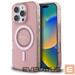 Other Phone Accessory Guess  Guess IML Rhinestones MagSafe iPhone 16 Pro Max Case - Pink 