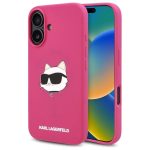 Другой аксессуар для телефона Karl Lagerfeld  Karl Lagerfeld Silicone Choupette Head Print MagSafe iPhone 16 Case - Fuchsia 