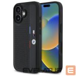 Other Phone Accessory BMW  BMW M Perforated Tricolor Detail Line iPhone 16 Case - Black 
