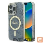Other Phone Accessory Guess  Guess IML 4G MagSafe iPhone 16 Pro Case - Blue 