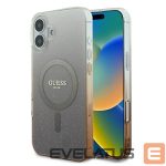 Cits mobilo telefonu aksesuārs Guess  Guess IML Glitter Gradient MagSafe iPhone 16 Case - Brown 
