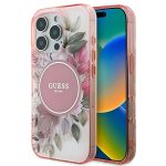 Other Phone Accessory Guess  Guess IML Flower & Tonal Circle MagSafe iPhone 16 Pro Max Case - Pink 