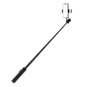 Kaameratarvik Hurtel  Selfie stick WC12YDS 1.3m aluminum alloy telescopic tripod with dual lamp and phone holder - black 