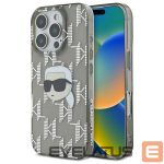 Muu telefoni lisavarustus Karl Lagerfeld  Karl Lagerfeld IML Karl Head Electroplated iPhone 16 Pro Case - Black 