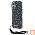 Muu telefoni lisavarustus Karl Lagerfeld  Karl Lagerfeld Zebra With Cord iPhone 16 Case - Purple 