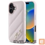 Other Phone Accessory Karl Lagerfeld  Karl Lagerfeld Quilted Signature iPhone 16 Case - Pink 