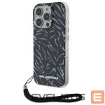Cits mobilo telefonu aksesuārs Karl Lagerfeld  Karl Lagerfeld Zebra With Cord iPhone 16 Pro Max Case - Purple 