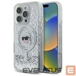 Other Phone Accessory Karl Lagerfeld  Karl Lagerfeld Liquid Glitter Karl Head Magsafe Case for iPhone 16 Pro - Clear 