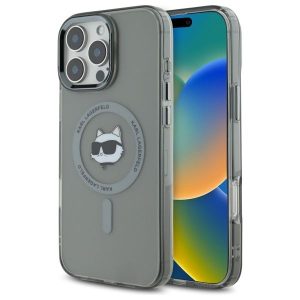 Other Phone Accessory Karl Lagerfeld  Karl Lagerfeld IML Metal Choupette Head MagSafe Case for iPhone 16 Pro Max - Black 